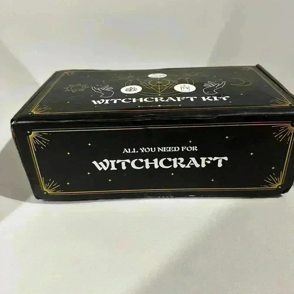 Witchcraft Kit Supplies Set Black Gold Open Box! Halloween Wicca - Picture 8 of 16
